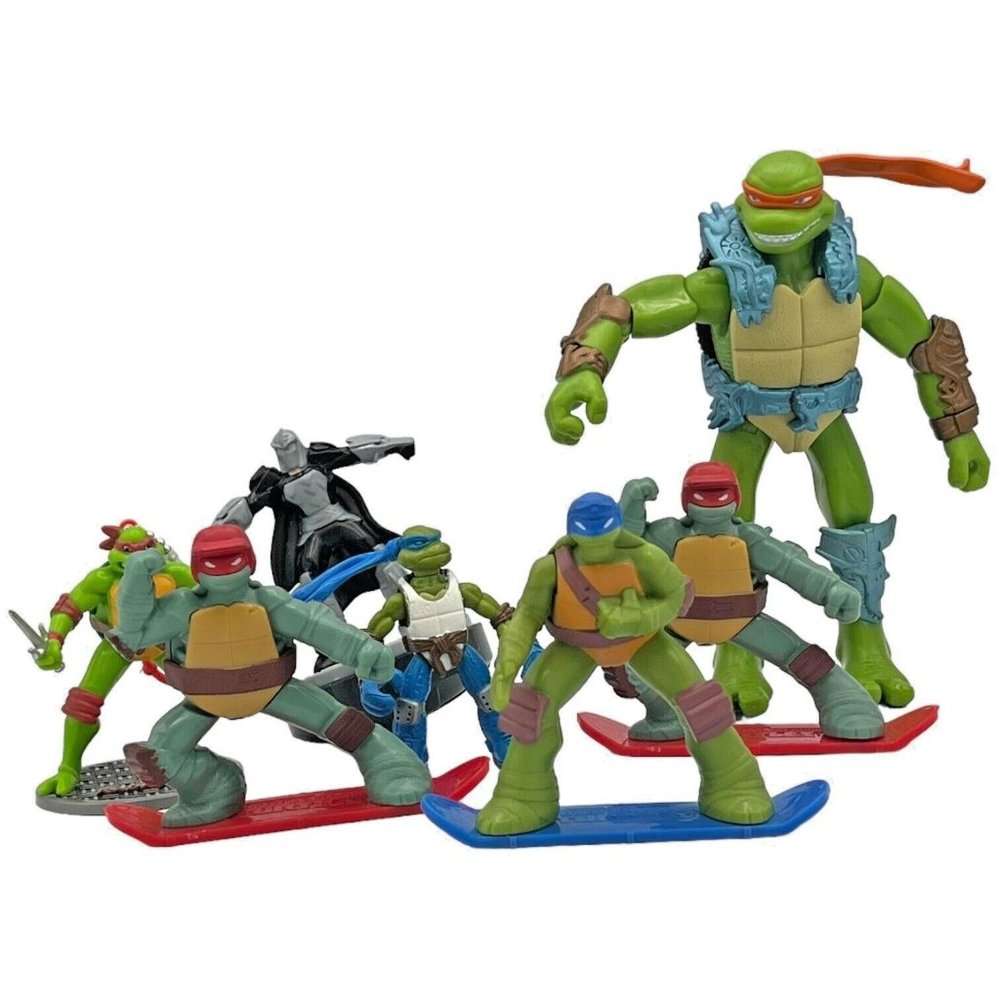 TEENAGE MUTANT NINJA TURTLES 7 Piece Toy Lot TMNT Mirage Viacom McDonalds